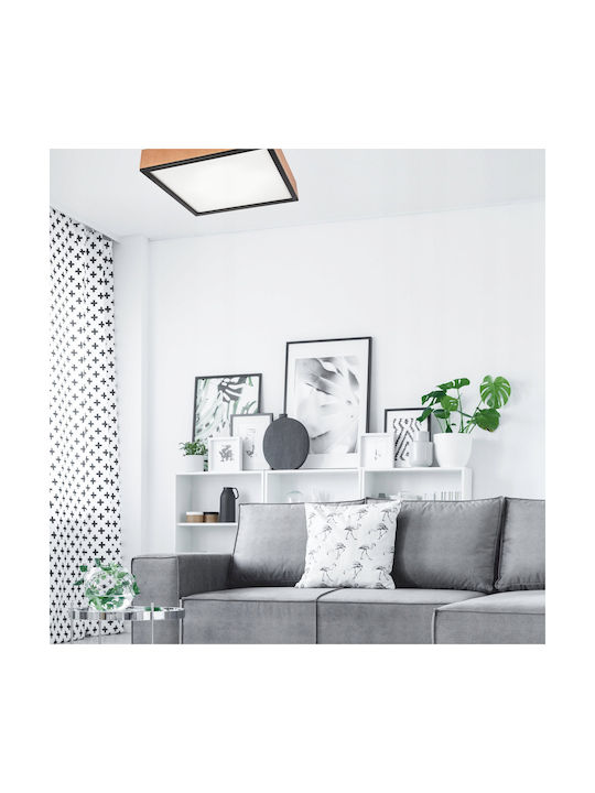 Lamkur Ceiling Mount Light 48cm Brown with Socket E27