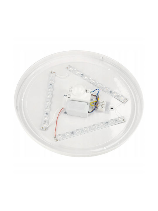 Eco Light Deckenleuchte 24cm Weiß mit Integrierter LED