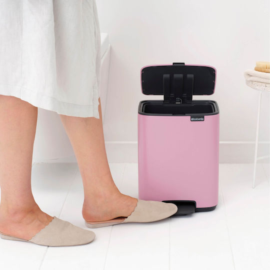 Brabantia Металическа Кошница За Баня Софт Клоуз 7л Розова