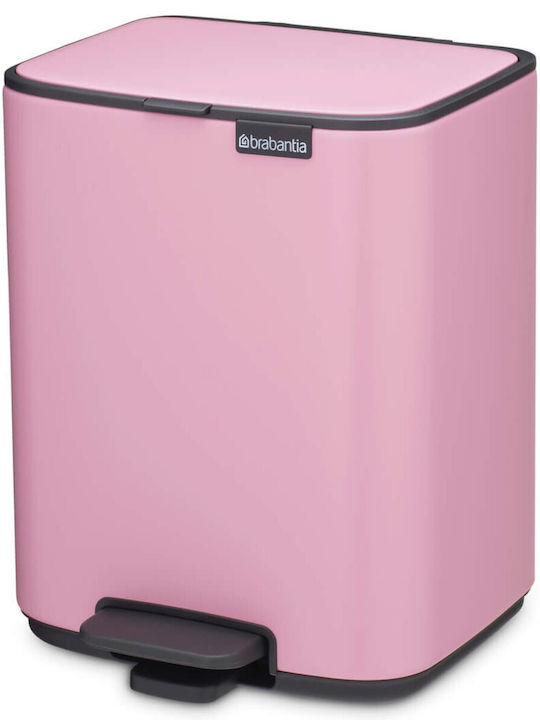 Brabantia Металическа Кошница За Баня Софт Клоуз 7л Розова