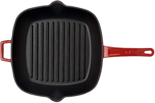 Lava Lava Cast Iron Grill Pan with Lid 26cm