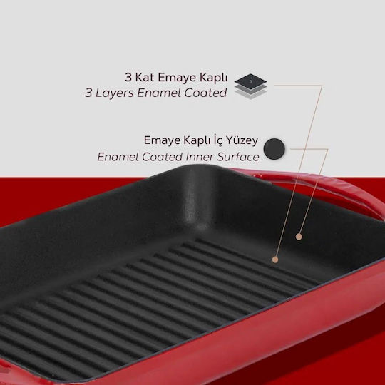 Lava Грил тиган от чугун с емайлирано покритие 22cm
