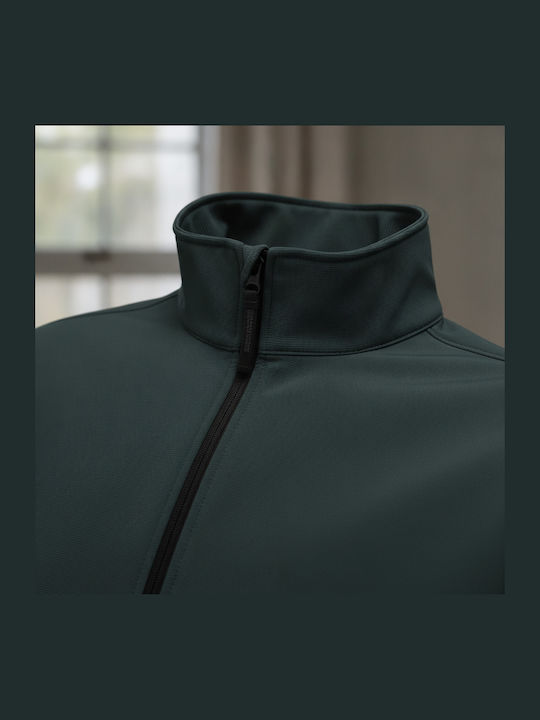 TRA628 Winter Softshell Waterproof and Windproof Green Men's Jacket