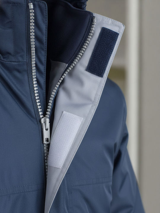 Men's Winter Parka Jacket Waterproof and Windproof Royal