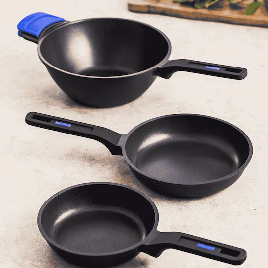 Monix Wok Din Aluminiu Cu Acoperire Antiaderentă 28cm