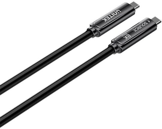 Unitek Uc Usb-c Fiber Optic 8k Cable 10gbps 60w Pd 15.0m C14178a-15m