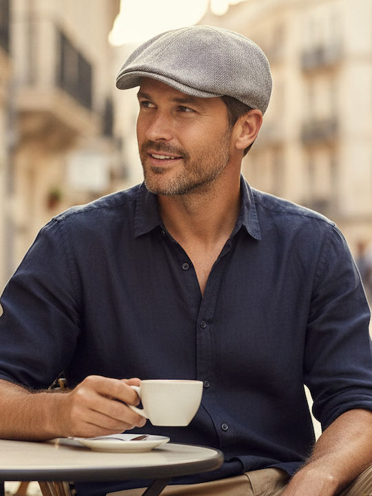 Beechfield Flat Cap Light Grey