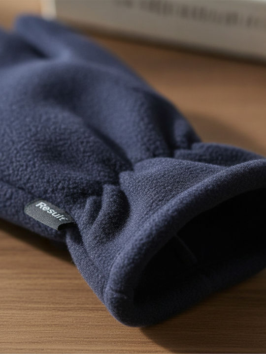 Navy Blue Fleece Glofe