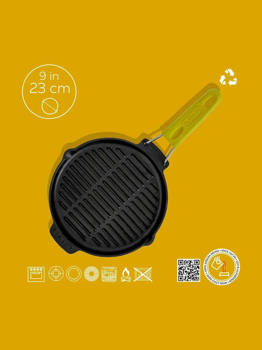 Lava Cast Iron Grill Pan 23cm