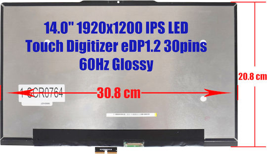 Laptop-Monitore 14" Berühren Sie / IPS / LED / 60Hz 1920x1200 Glänzend für Lenovo Ideapad 5-14ahp9 1-SCR0764
