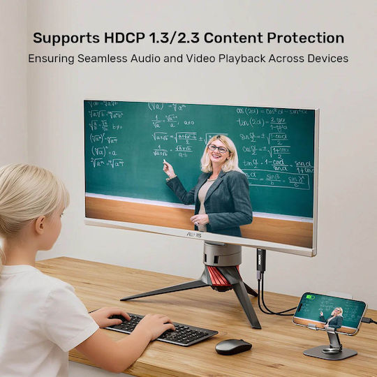 Unitek Converter Usb-c To Hdmi Cable 4k60hz 2.0m + Pd100w V1439a