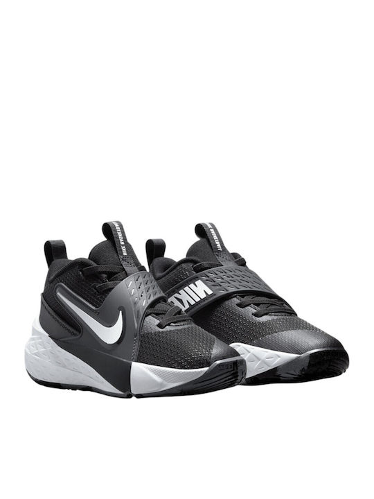 Court Team Hustle D 12 Kids Sports Shoes Basketball with Laces Black
