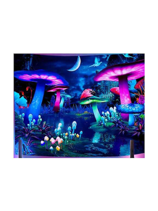 FRIPIA Декоративен Гоблен Fantasy Гигантски Ръчно Изработен Черен от Текстил 150x130cm