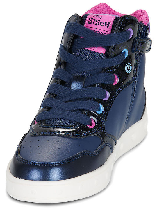 J Skylin Kinder Sneaker Hoch Anatomisch Blaue