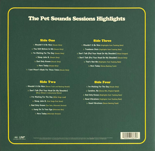 Beach Boys Pet Sounds Sessions Highlights Vinyl