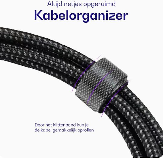 Buddi USB 2.0 Кабел USB-A мъжки - mini USB-A мъжки Черен 0.3m