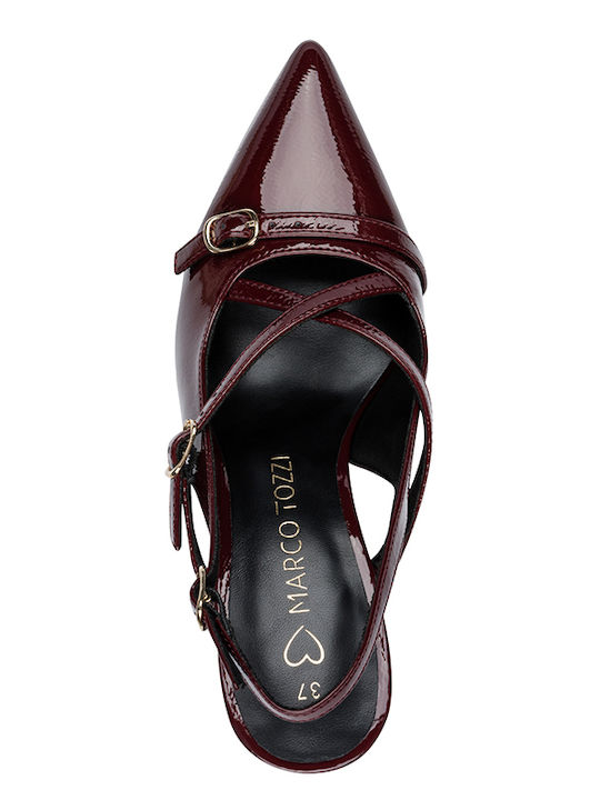 Burgundische Lackleder Pumps von