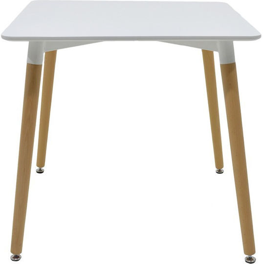 Kitchen Table Natali with 4 Chairs 80x80cm