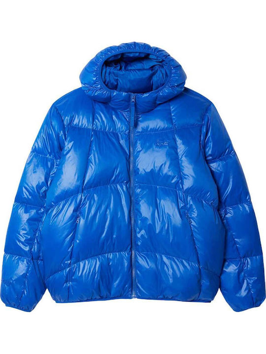 Μπουφάν Puffer Αδιάβροχο Μπλε
