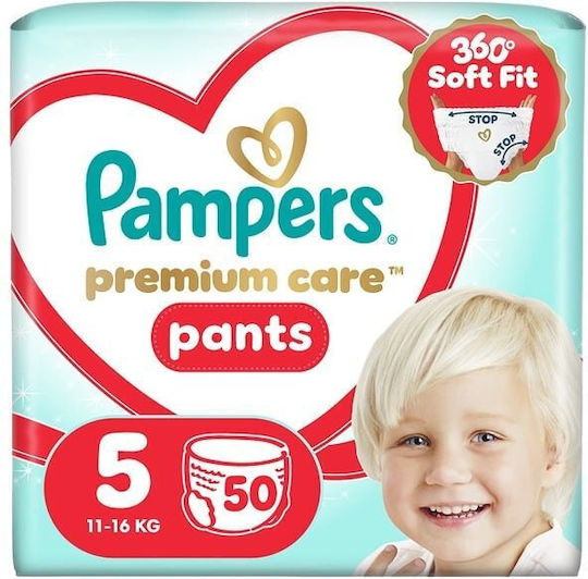 Pampers Diaper Pants Premium Care No 5 for 11-16kg 50 Pieces