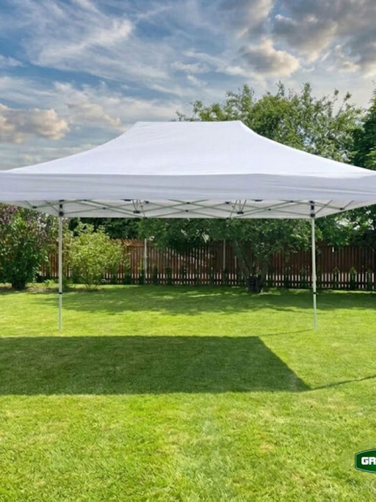 Grasher Gazebo Pliabil De Grădină Alb 3x4.5m