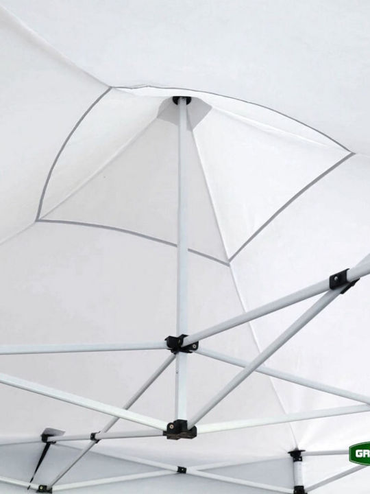 Grasher Gazebo Pliabil De Grădină Alb 3x4.5m