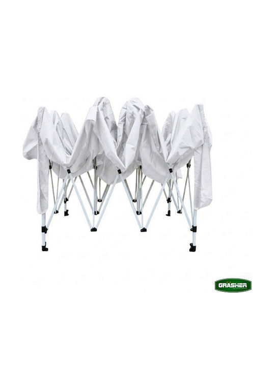 Grasher Gazebo Pliabil De Grădină Alb 3x4.5m