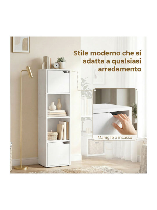 Bookcase White 30x29x119cm