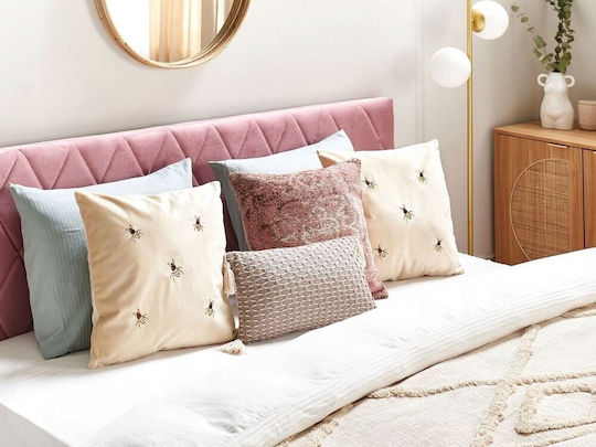 Beliani Pillow Beige 2 Pieces 45x45 cm