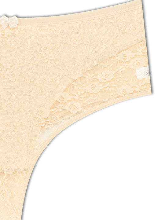Ψηλόμεσα Slip 2Pack με Δαντέλα Δαντέλα