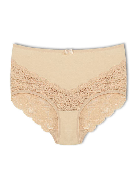 Slip Talie Înaltă 2Pack Cu Dantelă Bumbac Slip Talie Înaltă 2Pack Cu Dantelă Bumbac