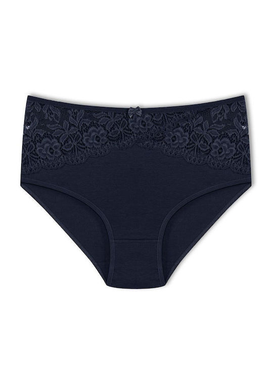 Baumwoll Hohe Taille Damen-Slips MultiPack mit Spitze Baumwolle