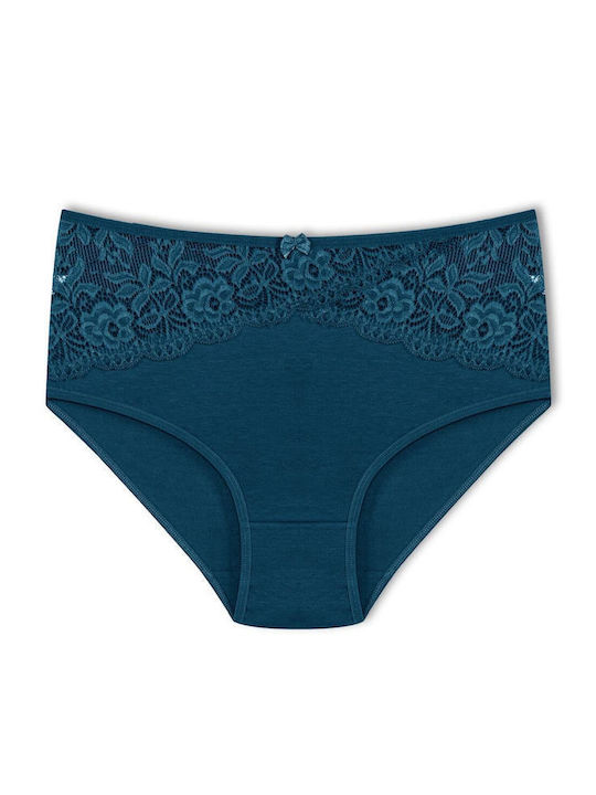 Hoch Taille Damen-Slip mit Spitze Baumwolle
