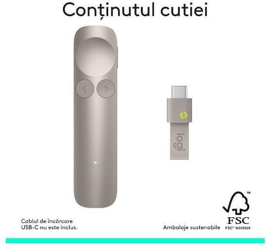 Logitech Presenter Spotlight 2 Sand 910-007674