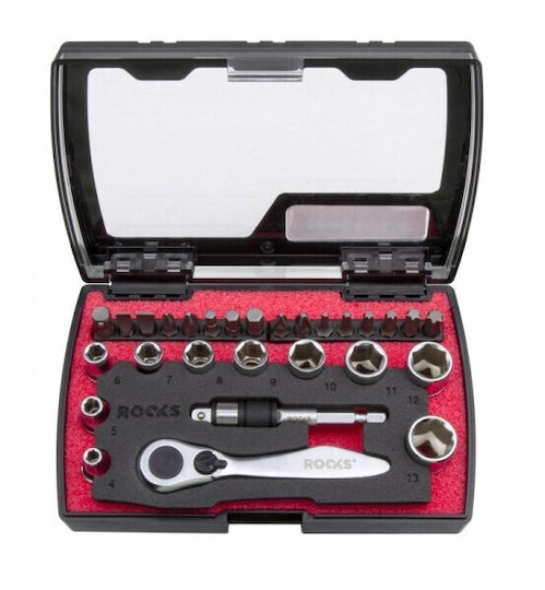 Rooks Schraubendreher-Bits Set 1/4 28 Stück Smart
