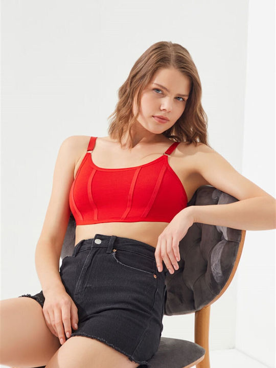 Damen Sport-BH Liegestütz Rote