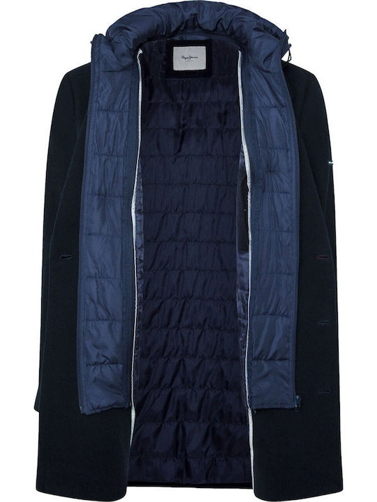 Men's Blue Half Coat