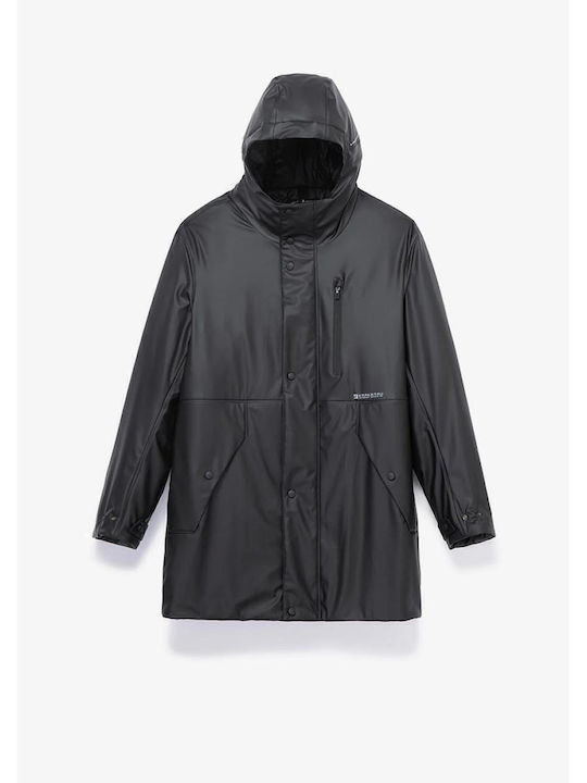 Мъжки якета Puffer Водоустойчиво и Ветроустойчиво Черно