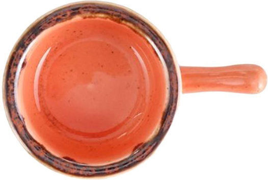 Porland Seasons Serving Bowl Round Porcelain Orange with Diameter 9.5cm