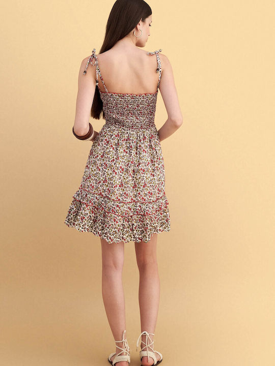 Sommer Mini Damenkleid Mehrfarbig