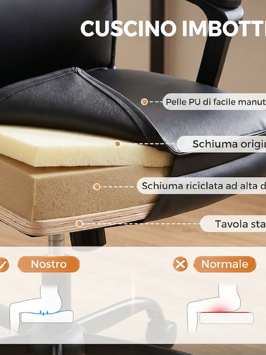 HomCom HomCom Bürostuhl Schwarz