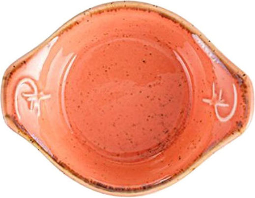 Porland Seasons Serving Bowl for Dip Round Porcelain Orange with Diameter 7cm