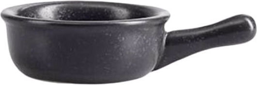Porland Seasons Serving Bowl for Dip Round Made of Porcelain Black with Diameter 9.5cm