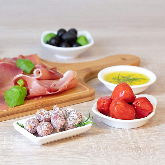 Westmark Serving Bowl For Dip Square Ceramic 7.8x5cm 4 Pieces
