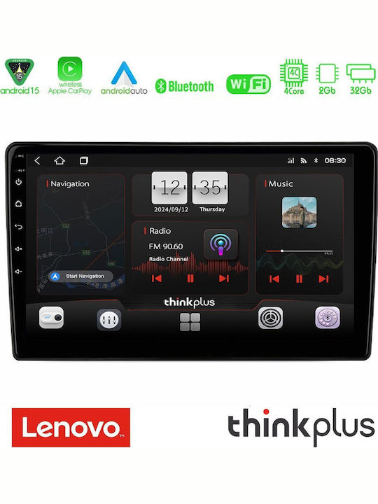 Lenovo Car Audio System for Hyundai ix20 2010-2020 with A/C Bluetooth USB AUX WiFi GPS Apple CarPlay Android Auto with 10" Touch Screen