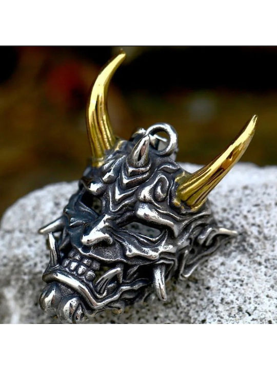 Necklace Talisman From Gold Plated Steel