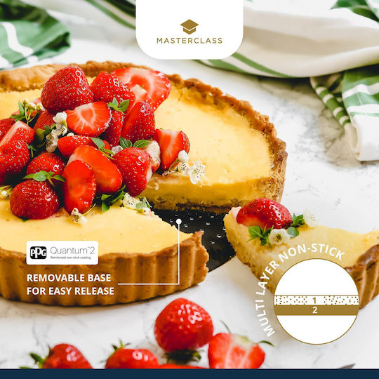 Kitchen Craft Φόρμα Ζαχαροπλαστικής για Τάρτα από Ανοξείδωτο Ατσάλι 28x3εκ.