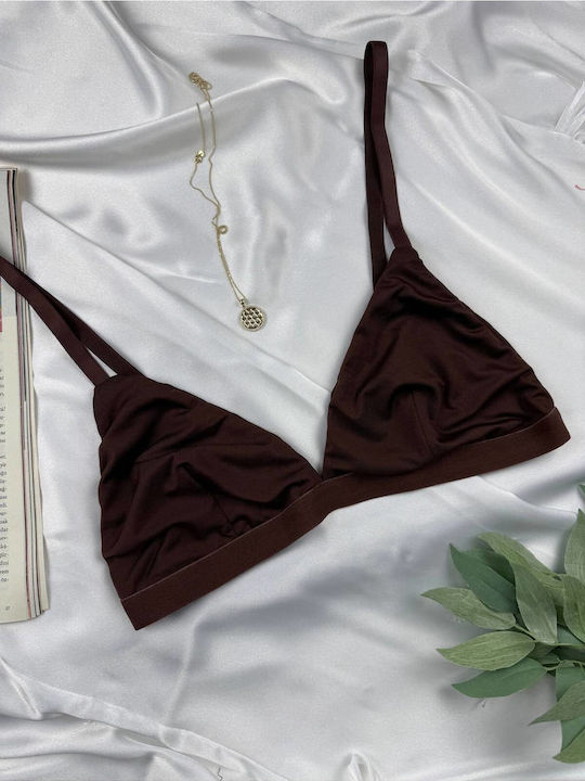 Enpapa Bralette Bra Without Underwire Triangular Silhouette Supportive Design Microfiber · Enp-020973-v12060
