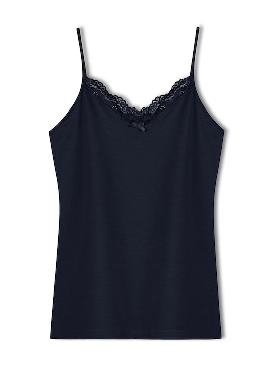Sleeveless Cotton Lace Women's T-Shirt