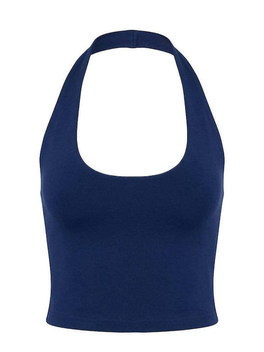 Sleeveless Grey Melange Women's T-Shirt
